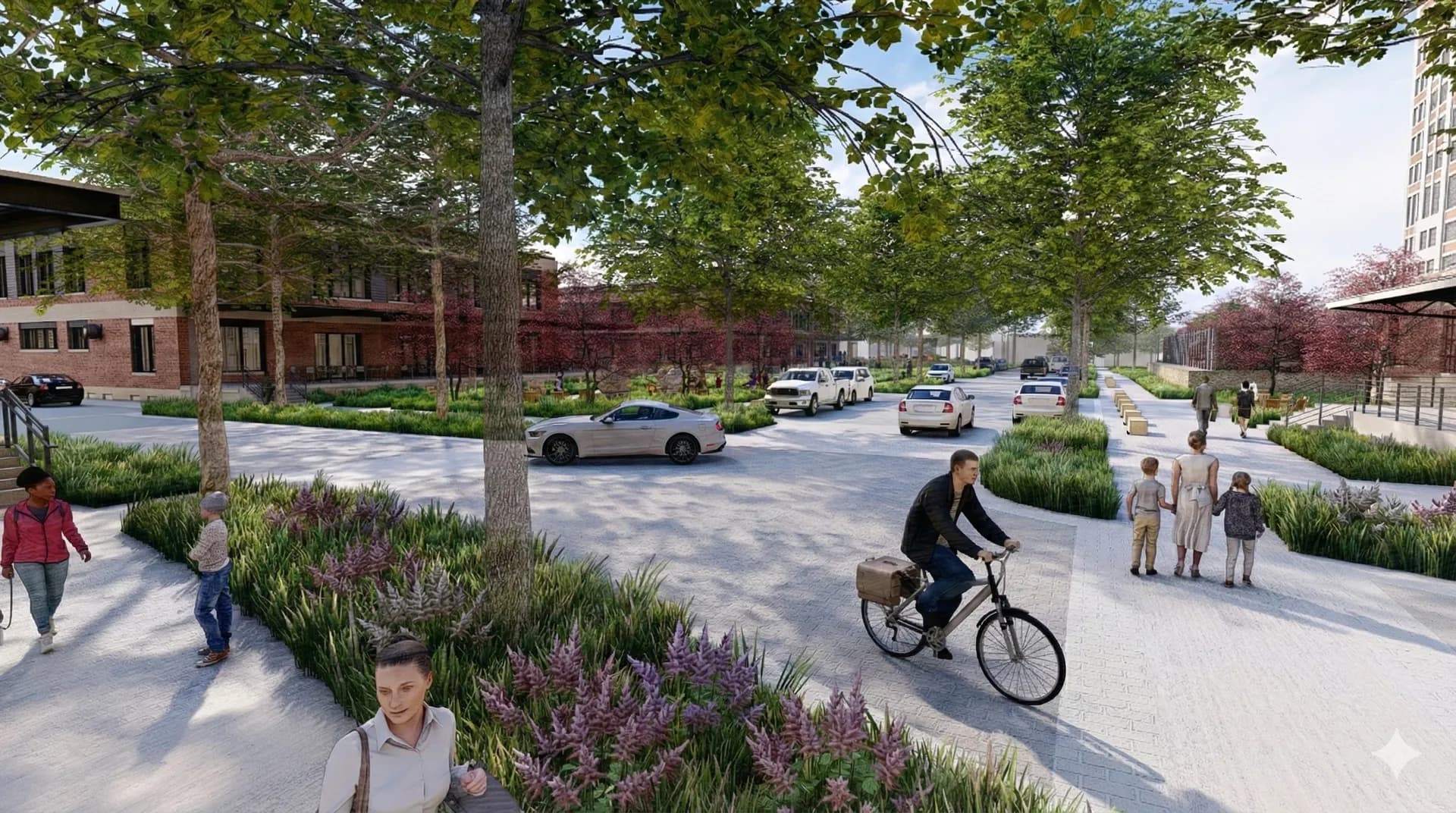 Aerial view of Historic Northeast Lofts campus