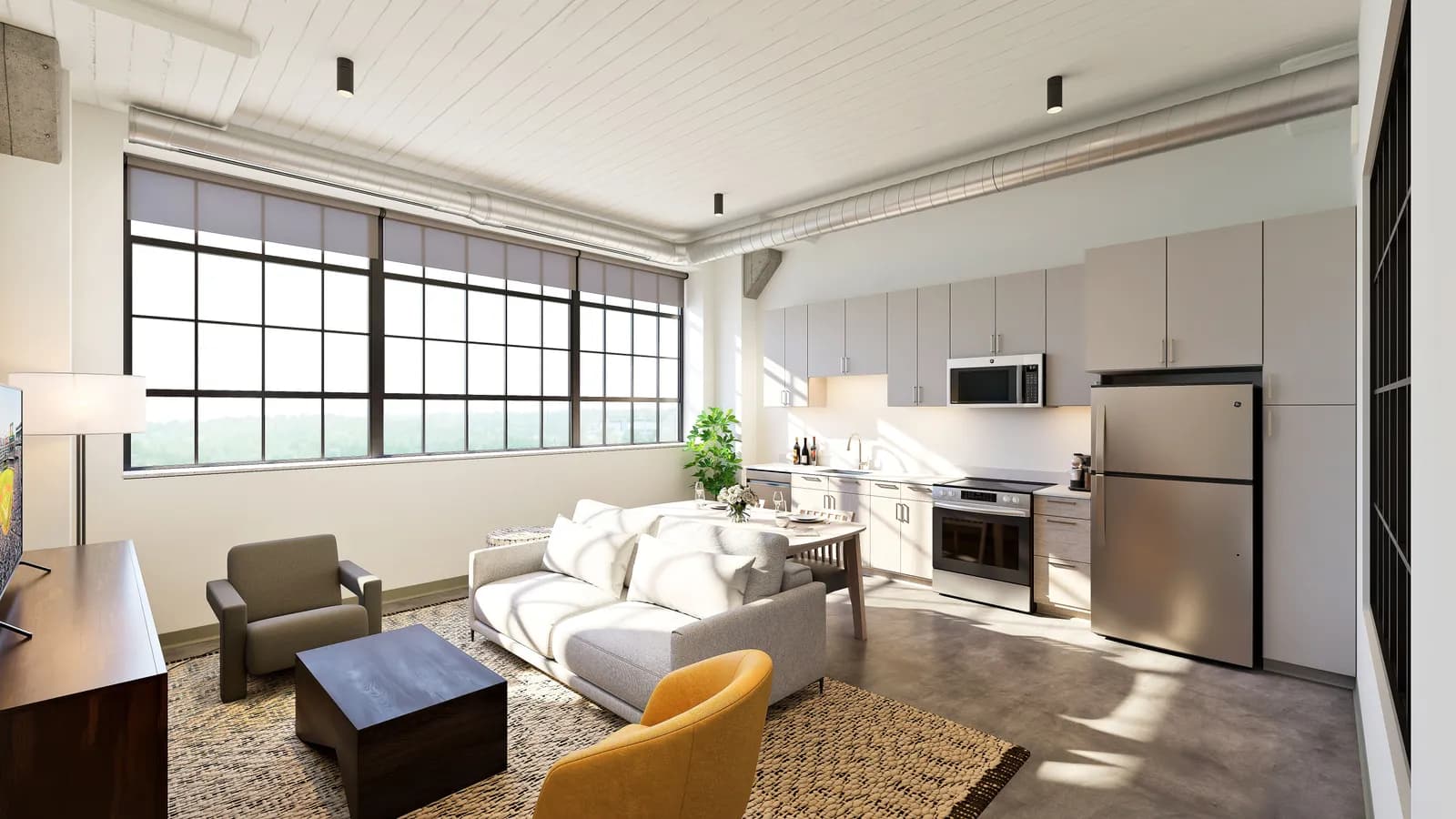 2 Bedroom residence at Historic Northeast Lofts