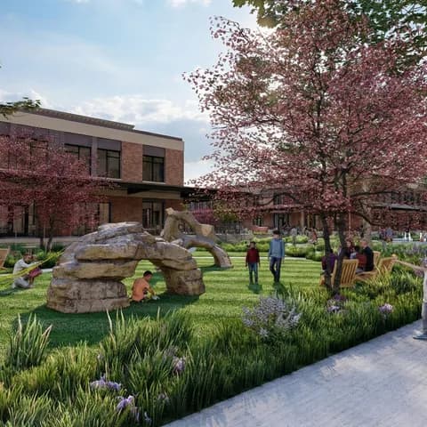Historic Northeast Lofts campus exterior, designed for walkability